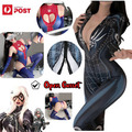 Frauen Spiderman Kostüm Erwachsene Cosplay Sexy Overall Eng Fitting Anzug Kleid