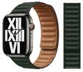 Original Apple Leather Link Armband S/M 42/44/45mm Sequoia Green Sehr Gut 