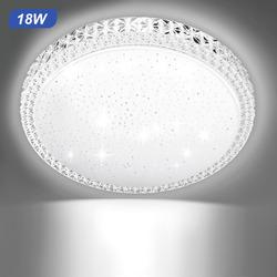 LED Deckenlampe Deckenleuchte Schlafzimmer Bad Wohnzimmer Flur lampe Eckig Rund 