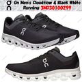 On Men's Cloudflow 4 Black White Running 3MD30100299 Herren Gr.