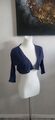 Strick Bolero Gr.146 blau