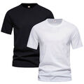 Herren T-Shirt Rundhals Tshirt Kurzarm Shirt S M L XL XXL 3XL 4XL 5XL Neu