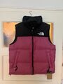 THE NORTH FACE 1996 retro Nuptse Daunen Weste herren Größe L rot violett Schwarz