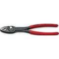 KNIPEX Frontgreifzange TwinGrip L.200mm pol.Ku.-Überzug schwarz atram.