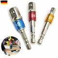 3x Bitaufnahme Bit Adapter Set Sechskant Auf 1/4" 3/8" 1/2" Zoll Stecknuss Kit