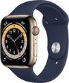 APPLE  APPLE Watch Series 6 (GPS + Cellular) 44mm Smartwatch Edelstahl NEU OVP