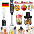 Multifunktional Stabmixer 4-in-1 Elektrische Handmixer Pürierstab Blender Set