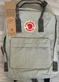 Fjallräven Kanken 16L Wander Und Freizeit Rucksack Mit Sitzkissen. Hell Grau🎒