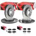 brembo SPORT BREMSENSET VORNE + HINTEN passend für SEAT LEON 5F SKODA OCTAVIA 5E