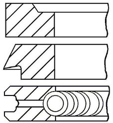 08-183000-00 GOETZE ENGINE Kolbenringsatz für MERCEDES-BENZ,PUCH