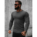 Pullover Strickpullover Sweater Fein Unifarben Langarmshirt OZONEE 602Z2 Herren