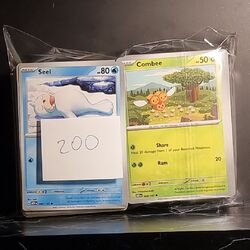 200x Pokémonkarten Bulk verschiedene Sets Schwert und Schild scharlachrot und violett