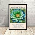 William Morris gerahmte botanische Blume Ausstellung Bild Druck groß