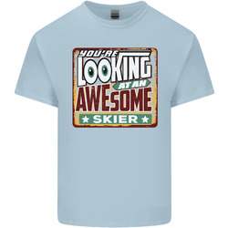 T-Shirt Youre Looking at an Awesome Skier Herren Baumwolle T-Shirt Top