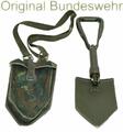 Original Bundeswehr Klappspaten Feldspaten Klappschaufel + Gurt + Tasche