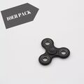 [10er PACK] Fidget Spinner Anti-Stress Konzentration  Leuchten Spielzeug Schwarz