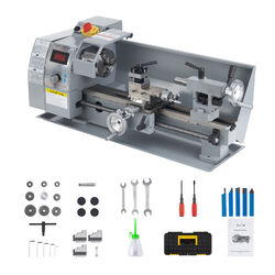 21×35cm Mini Drehmaschine Metalldrehmaschine Drehbank Metal Lathe Tischdrehbank