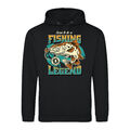 Youth Designz The Fishing Legend Herren Hoodie mit Print Lustig Herzschlag Hobby