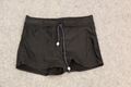 BIKINI UNTERTEIL PANTY SLIP SHORTS  GRÖSSE 38 SCHWARZ UNI HINTEN TASCHEN