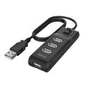 Hama Hub USB 2.0 Mulitport, 4-fach USB-A Splitter Verteiler mit Ein-/Ausschalter