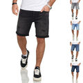 Jack & Jones Infinity Herren Jeans Shorts RICK Bermudas Used Look Sommer Hose