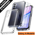 Hülle + Schutzglas 3in1 für Samsung Galaxy A14 A15 A24 A25 A34 A35 A54 A55 Case