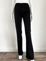 7 for all Mankind Damen Hose Bootcut Jeans Bair Mid Rise Black Schwarz Gr.28