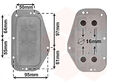 Ölkühler mit Zubehör für Opel Astra H Caravan L35 Fiat Croma 194 1.8 16V