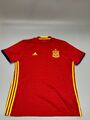 SPANISCHE NATIONALMANNSCHAFT 2015/2016 HEIMFUSSBALL SHIRT TRIKOT ADIDAS Gr. XL extra breit