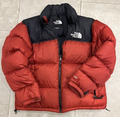 north face down jacket Nuptse 700, orange/schwarz L, guter Zustand