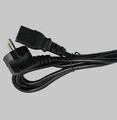 2x Stromkabel Kabel 1,8m für PC Computer Rechner Monitor Netzteil.. schwarz  #32