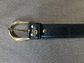 Damen Leder-Gürtel AIGNER 85-90 cm, schwarz - 3 cm breit - Abnutzungsspuren