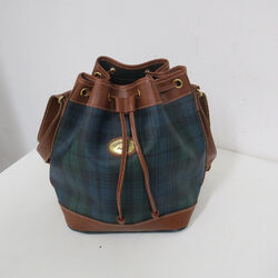 Handtasche Spirit of Scotland - braun  -  grün  -  blau - Schottenmuster