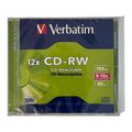 Verbatim CD- RW 700 MB 8-12x speed 80 Min. CD Rohling 1 Stück Neu & OVP