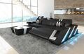 Sofa Eckcouch Leder Couch Leder Ecksofa Schwarz Weiß Ledercouch Apollonia L Form