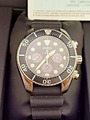 Seiko Prospex V192-0AD0 Sapphire Black Slv Divers 200M Solar Men Watch