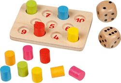 SHUT THE BOX Spiel Kinder Holz Würfelspiel Klappenspiel Brettspiel Klappbrett