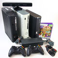 Microsoft Xbox 360 Konsole + Kinect Kamera + 2x Original Controller + Spiel