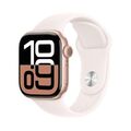 Apple Watch (Series 10 2024) Gps 42mm Rose Gold Aluminium Case με Light Blush...