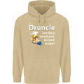 Drunkel Like a Normal Uncles Day lustig Herren 80 % Baumwolle Hoodie