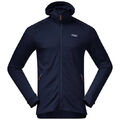 Bergans - Tuva LT Wool Hood Jacket - Merino Hoodie - Herren - Navy M