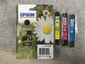 4 original Epson Tinten 18XL Gänseblume Cyan Black Magenta Yellow Rechnung