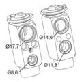 1x ORIGINAL® Nrf 38399 Expansionsventil, Klimaanlage für VW Sharan Ford Galaxy