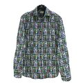 Desigual Style: 58c12h5 Herren Hemd Größe L Slim Fit Mehrfarbig Baumwolle ma4033