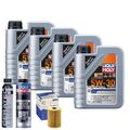 Motoröl 5W30 LIQUI MOLY 4L+MAHLE Ölfilter +Spülung +Cera Tec