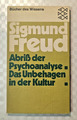 Sigmund Freud / Abriß der Psychoanalyse / Das Unbehagen in der Kultur 1974