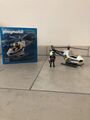 Playmobil 5916 Polizeihubschrauber schwarz weiß