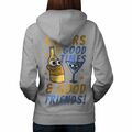 Cheers to Good Times and Good Friends Flasche Damen-Hoodie