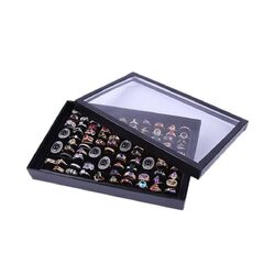 100 Slots Ring Ohrring Schmuck Display Organizer Tray Halter Aufbewahrungskoffer