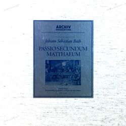 Bach, Karl Richter - Passio Secundum Matthæum (Matthäus-Passion) 4LP .